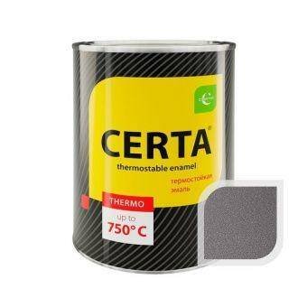 Термостойкая эмаль ЦЕРТА графит до 700 °C 0,8 кг